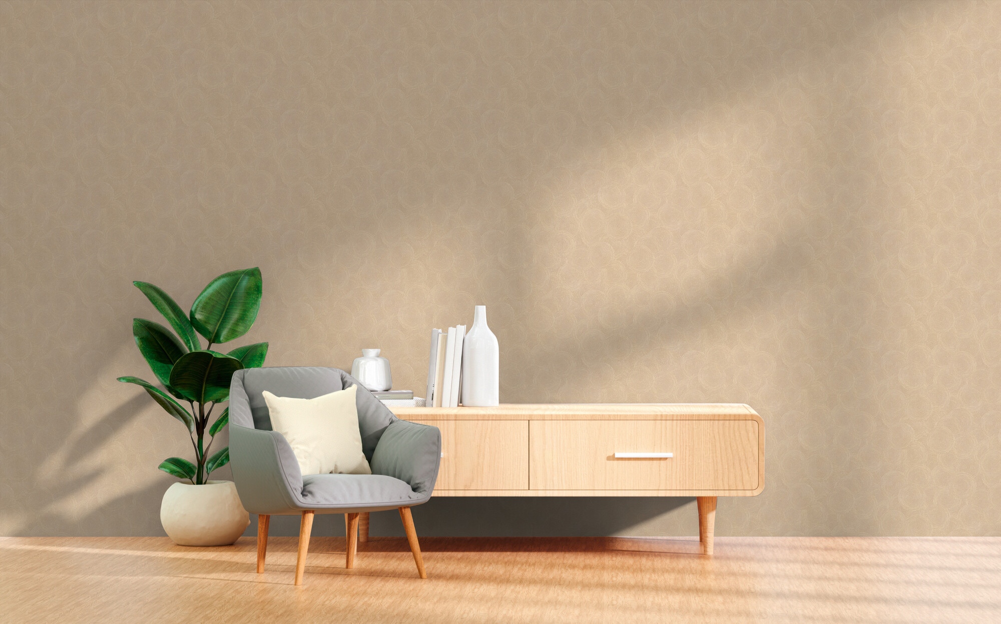 A.S.Creation Vliestapete beige orange B/H/D: ca. 53x1005x8,6 cm