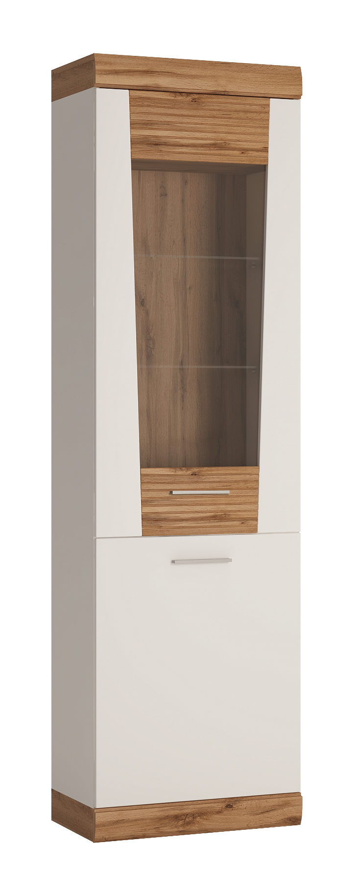 Standvitrine Merida B/H/T: ca. 58x202x36 cm