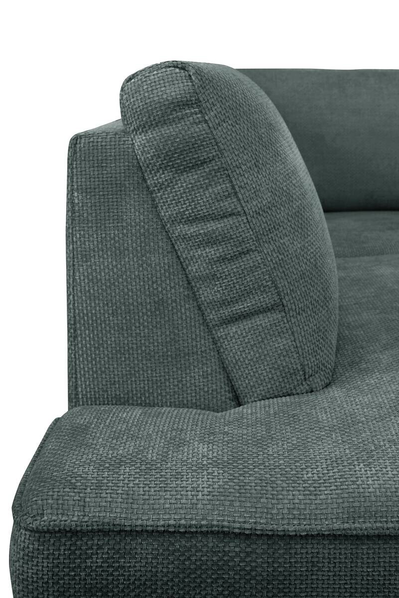 Wohnlandschaft Santorin moosgrün Microfaser B/H/T: ca. 349x88x197 cm