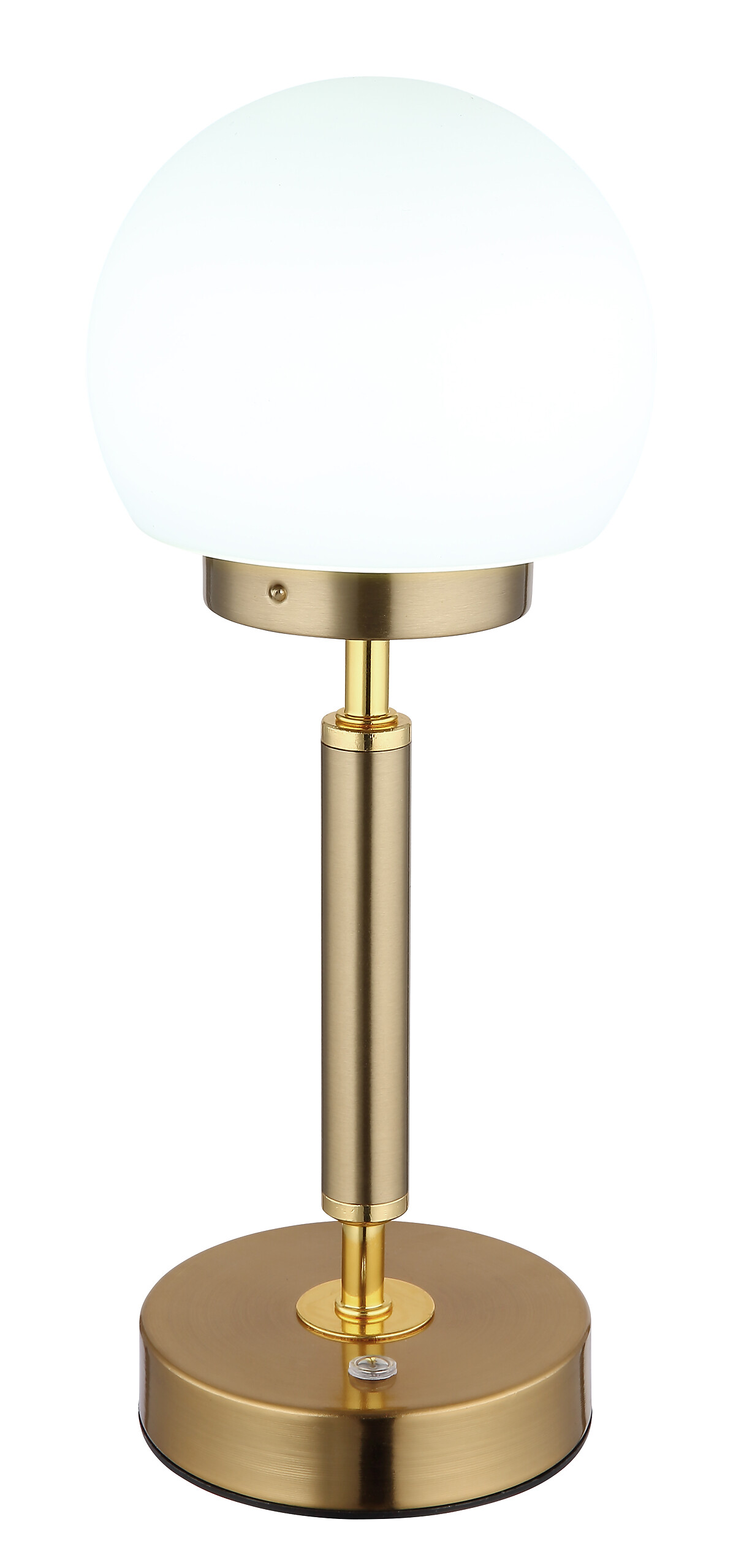 GLOBO LED-Tischleuchte Opal messing Glas Metall H/D: ca. 28,5x11,5 cm 1 Brennstellen