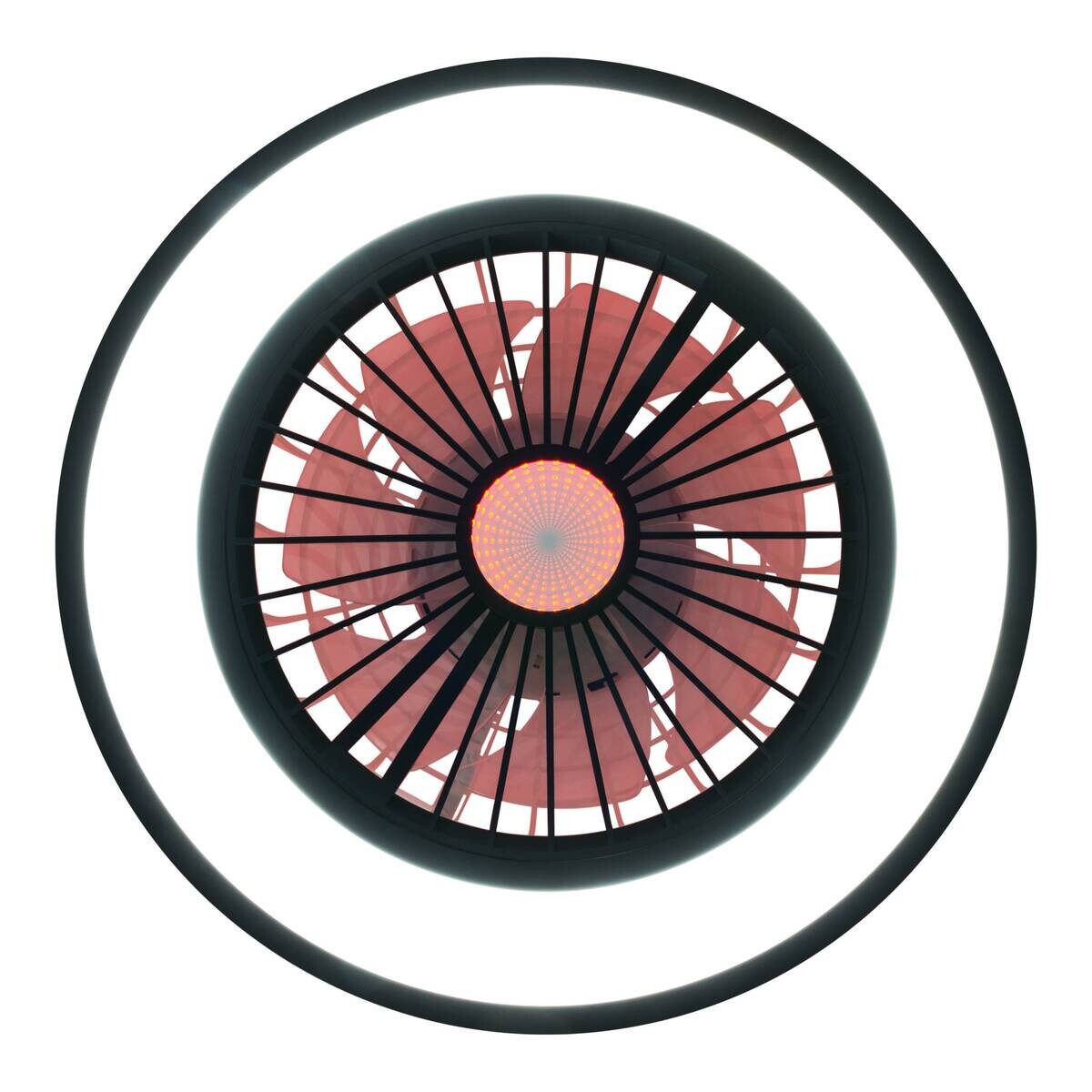 Näve Leuchten Deckenleuchte 1408622 schwarz Metall Kunststoff B/H/T: ca. 54x16x54 cm null 3 Brennstellen