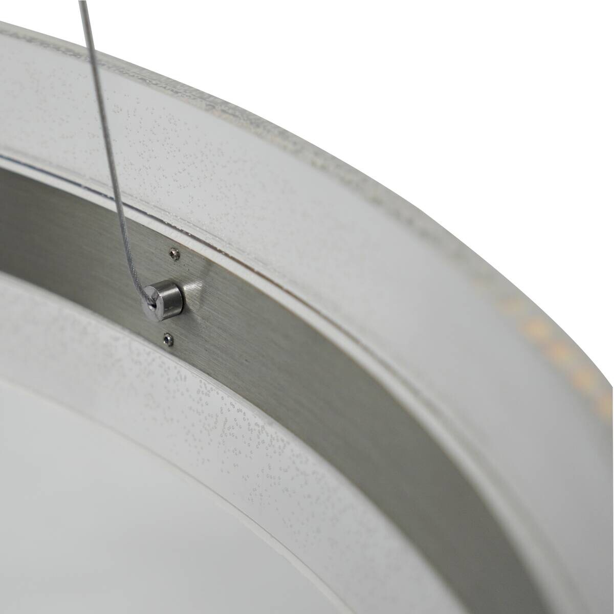 POCOline LED-Pendelleuchte Eleni nickel Acryl Alu H/D: ca. 120x60 cm