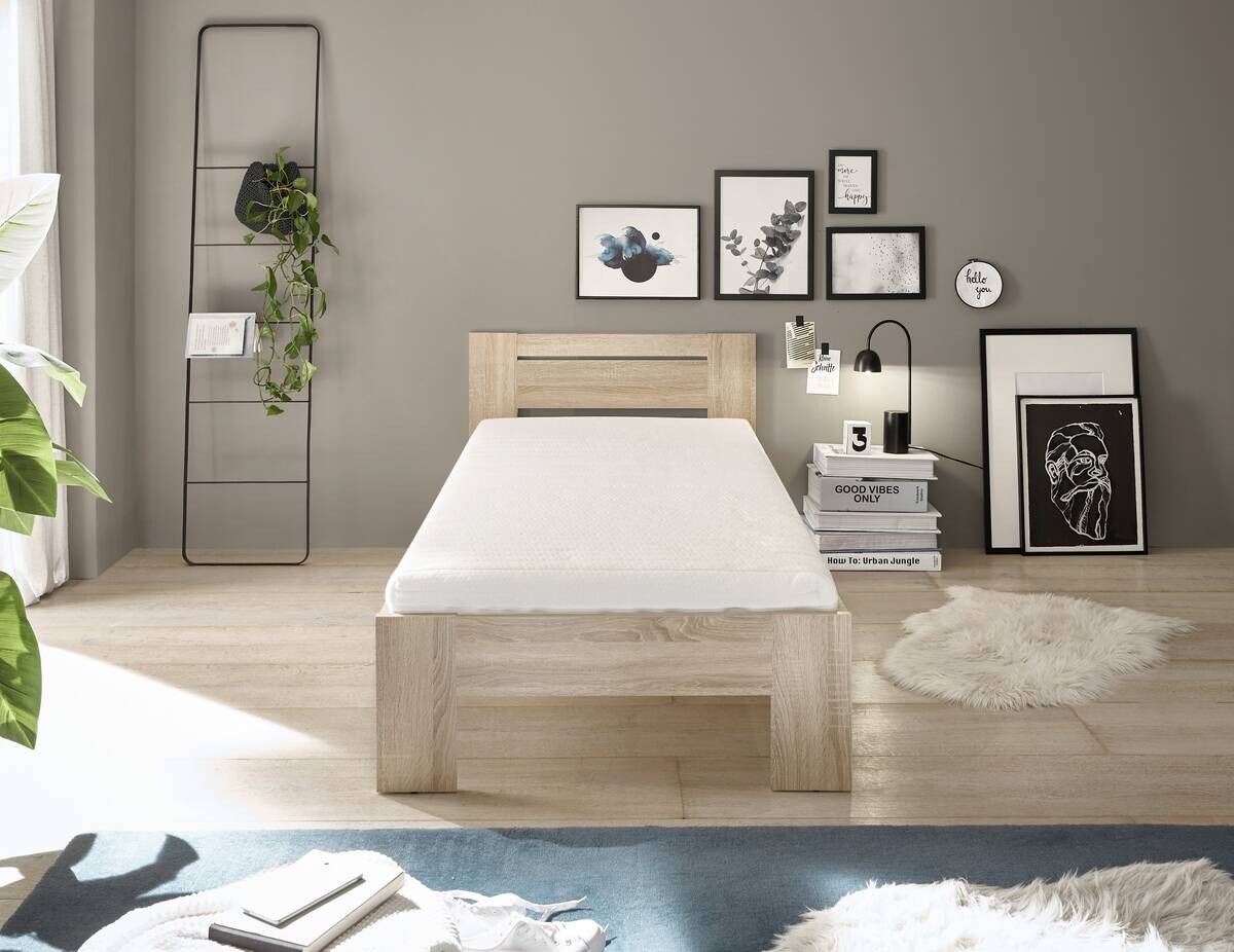 Futonbett Cannes Eiche Sonoma Nachbildung Liegefläche B/L: ca. 90x200 cm