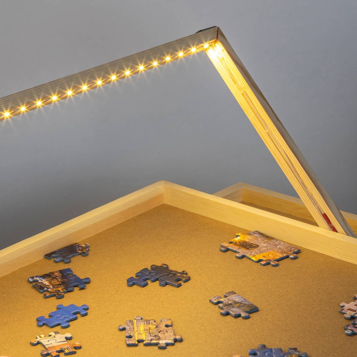 HI Puzzlebrett m.LED-Beleuchtung 1000er B/H/T: ca. 76x56x38 cm