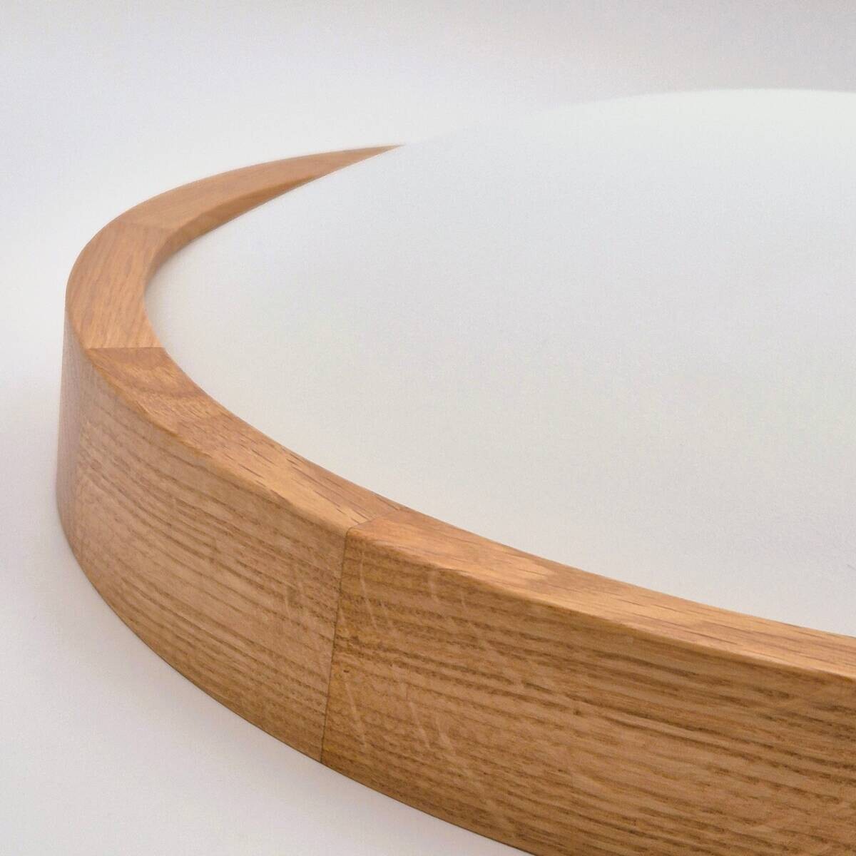 Lamkur Deckenleuchte ANELLO 41308 Eiche Glas Holz H/L: ca. 8x47 cm E27 3 Brennstellen