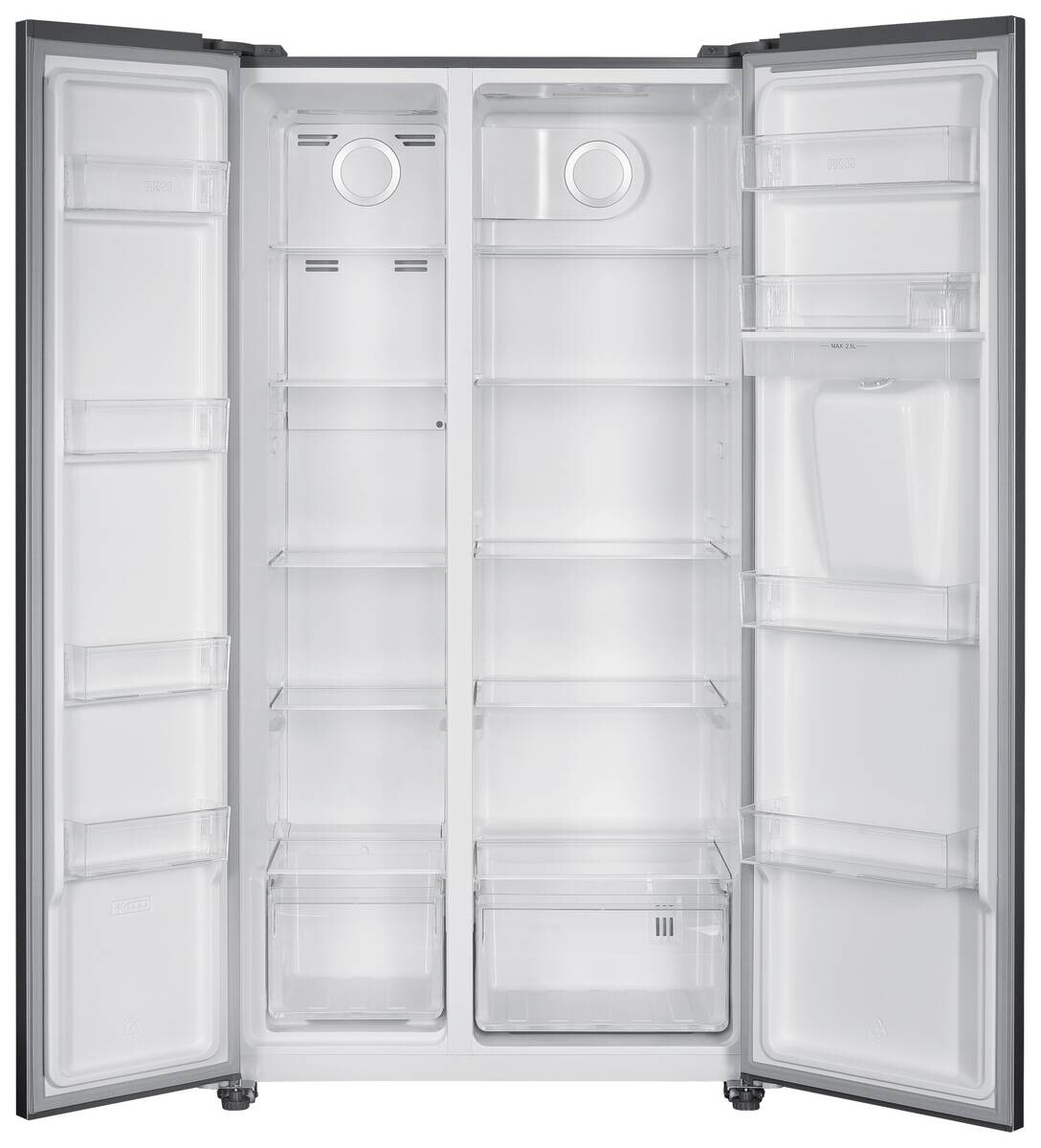 PKM Side-by-Side SBS505DNFWDDIX silber B/H/T: ca. 90x177x66 cm