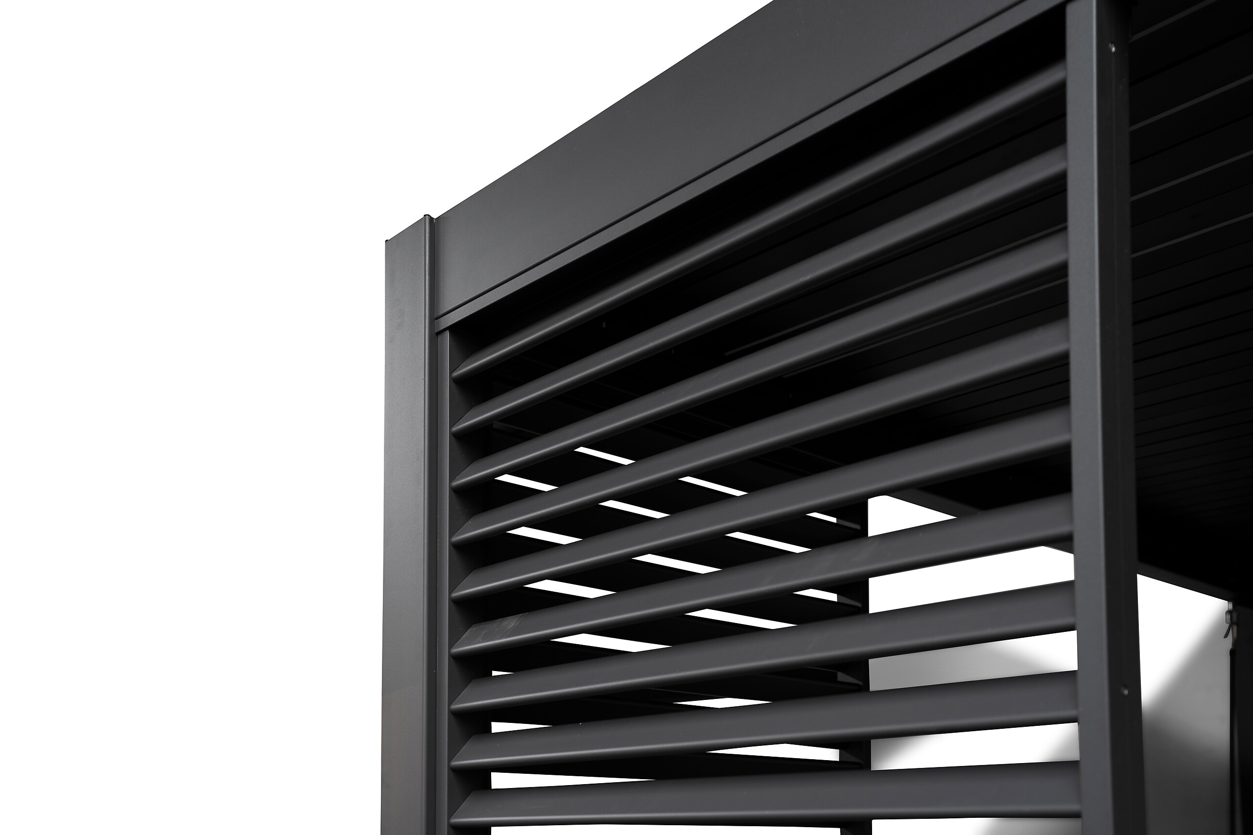 Mirador Lamellen-Seitenteil für Pergola Deluxe anthrazit Aluminium B/H/L: ca. 93x236,1x6 cm