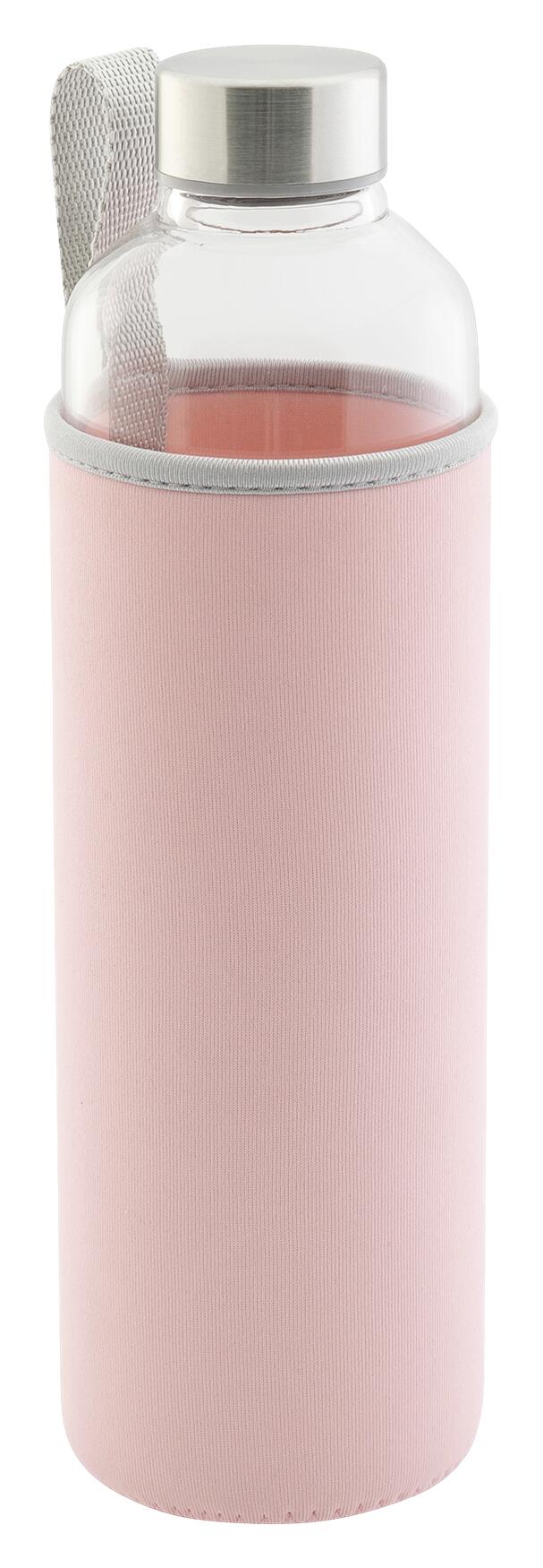 Axentia Trinkflasche rosa Edelstahl