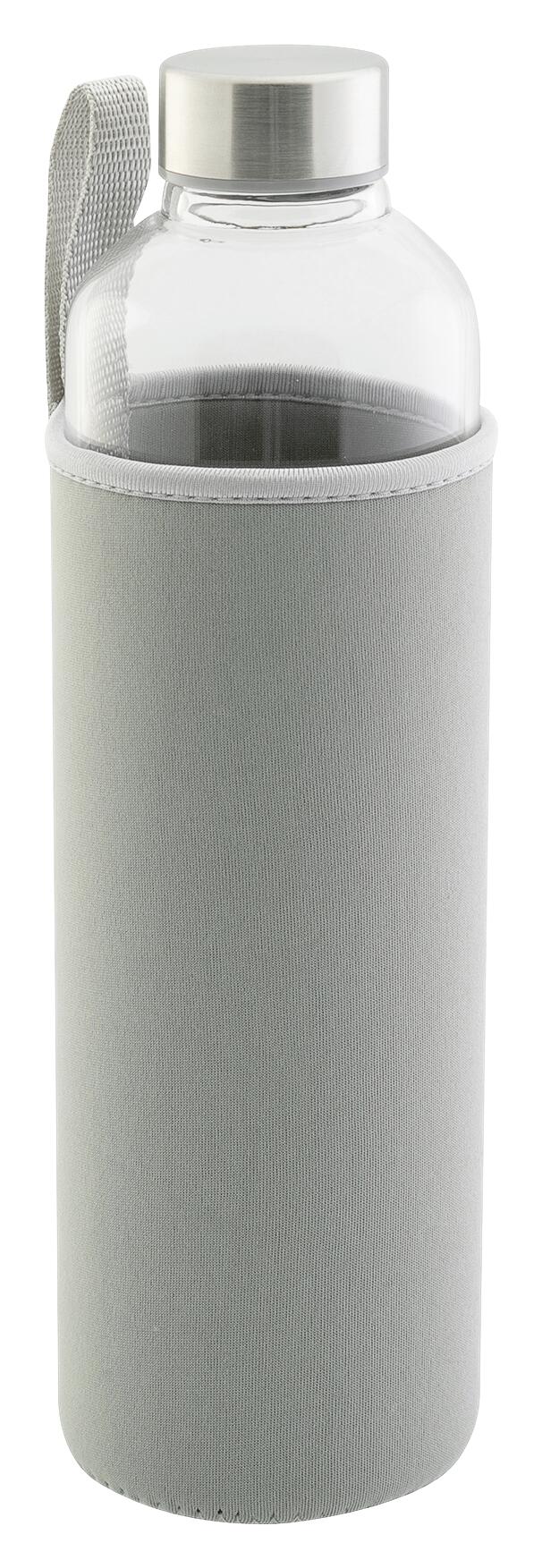 Axentia Trinkflasche grau Edelstahl