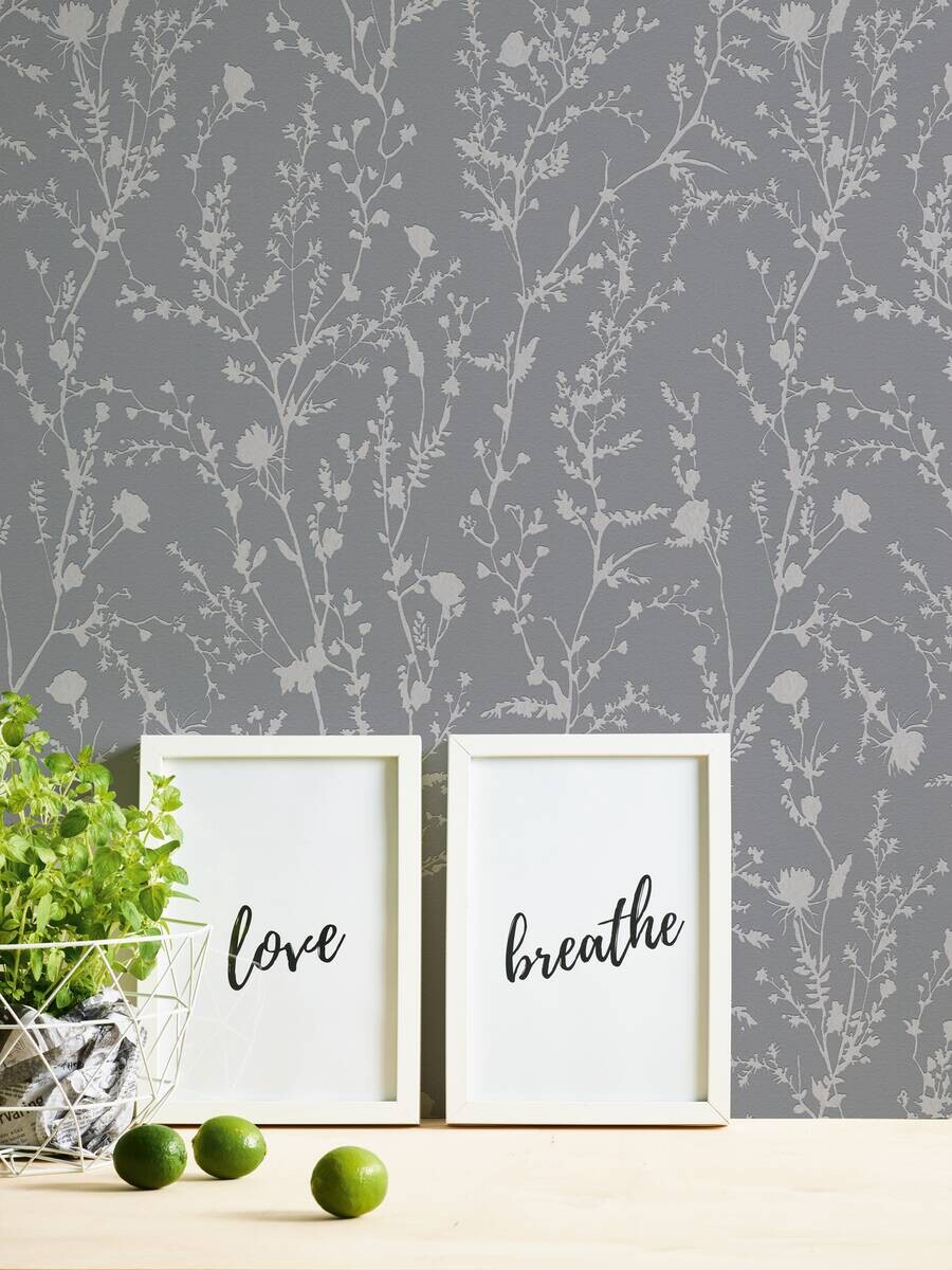 A.S.Creation Vliestapete silber B/H/D: ca. 53x1005x8,3 cm