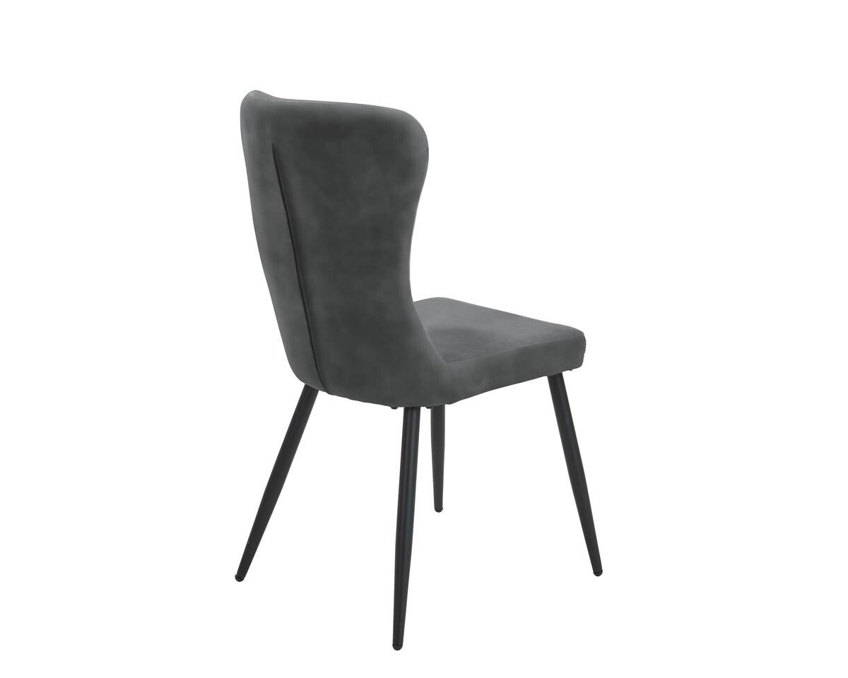 Stuhl Kate grau Samt B/H/T: ca. 60x94,5x51,5 cm