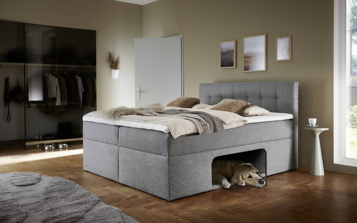 Boxbett Petty II hellgrau B/H/T: ca. 180x112x210 cm
