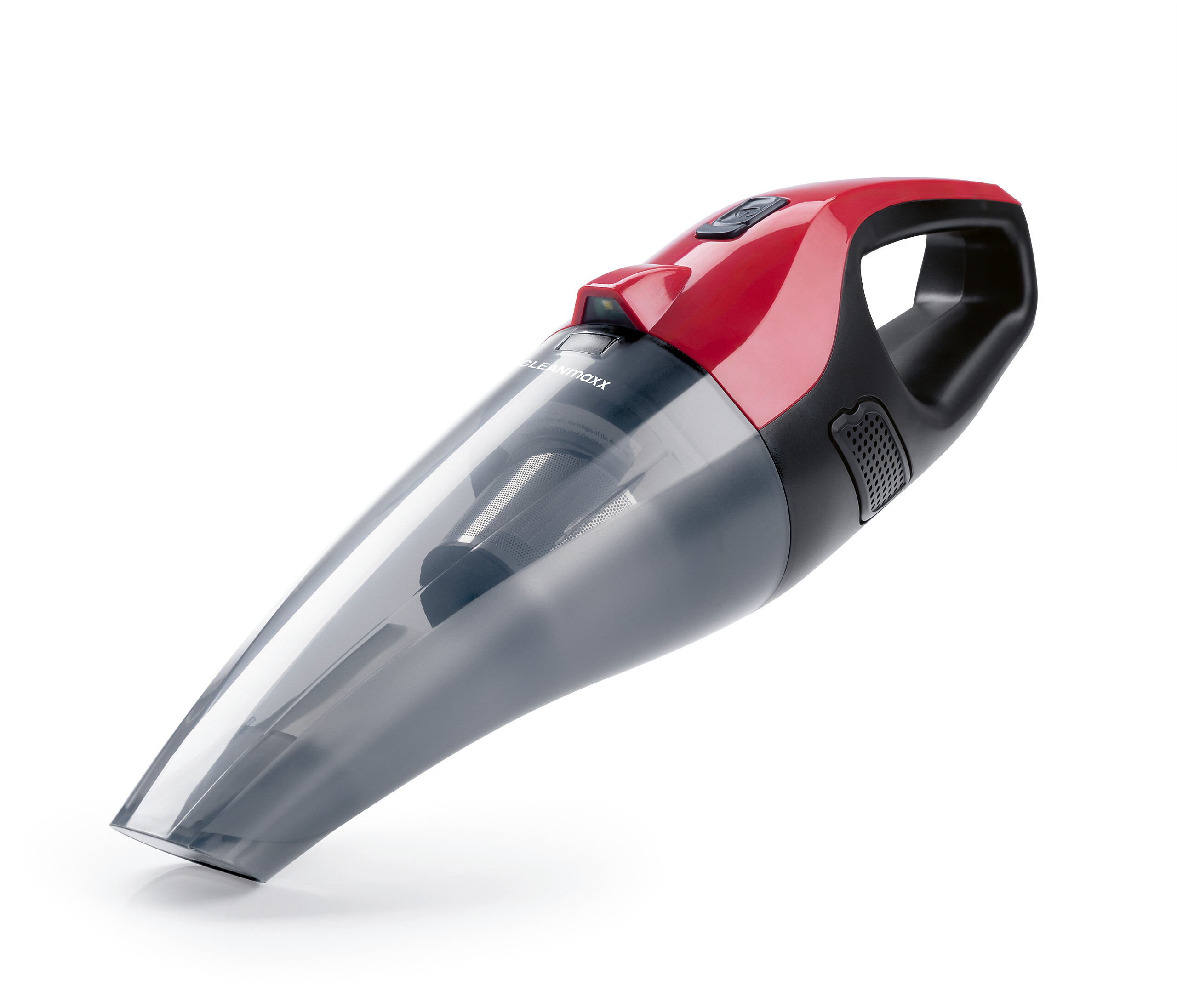CLEANmaxx Akku-Handstaubsauger rot schwarz B/H/L: ca. 10x12x37 cm