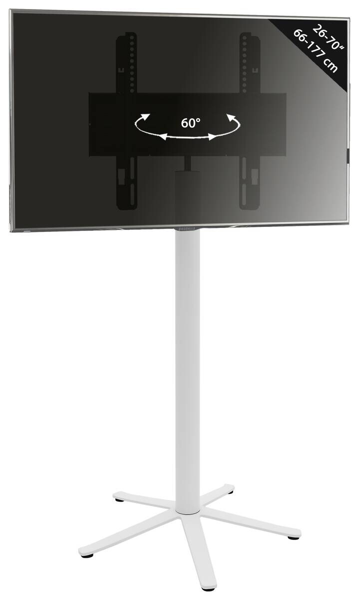 VCM TV-StandfußXila weiß
