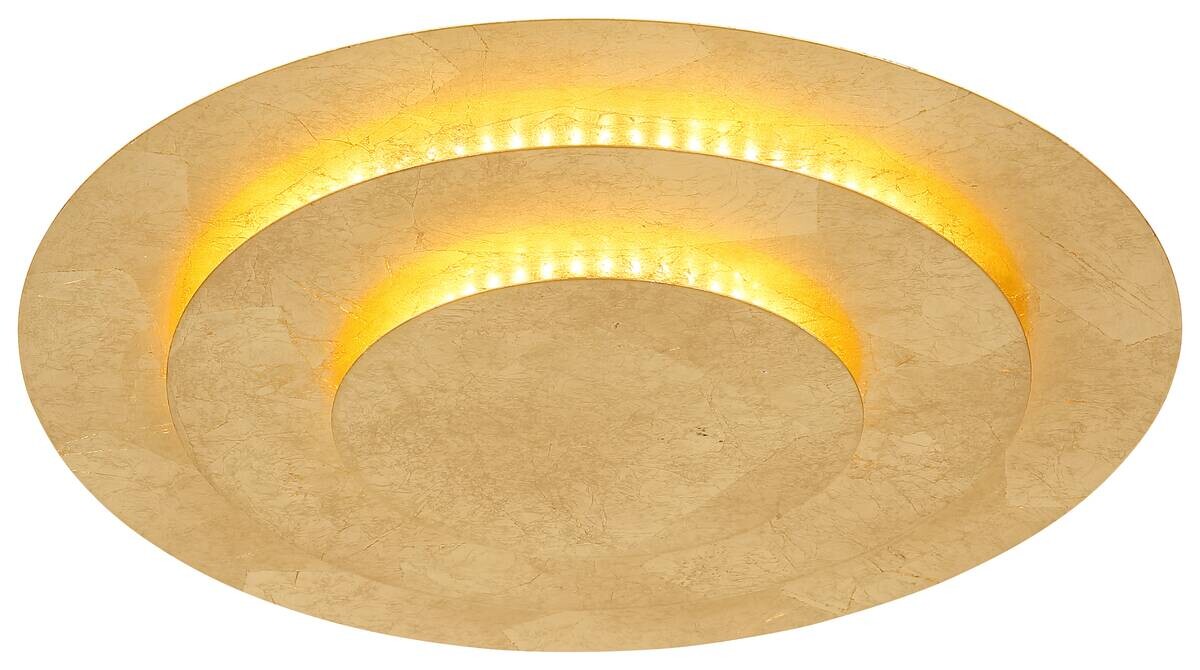 GLOBO LED-Deckenleuchte Heda gold Metall H/D: ca. 5x35 cm