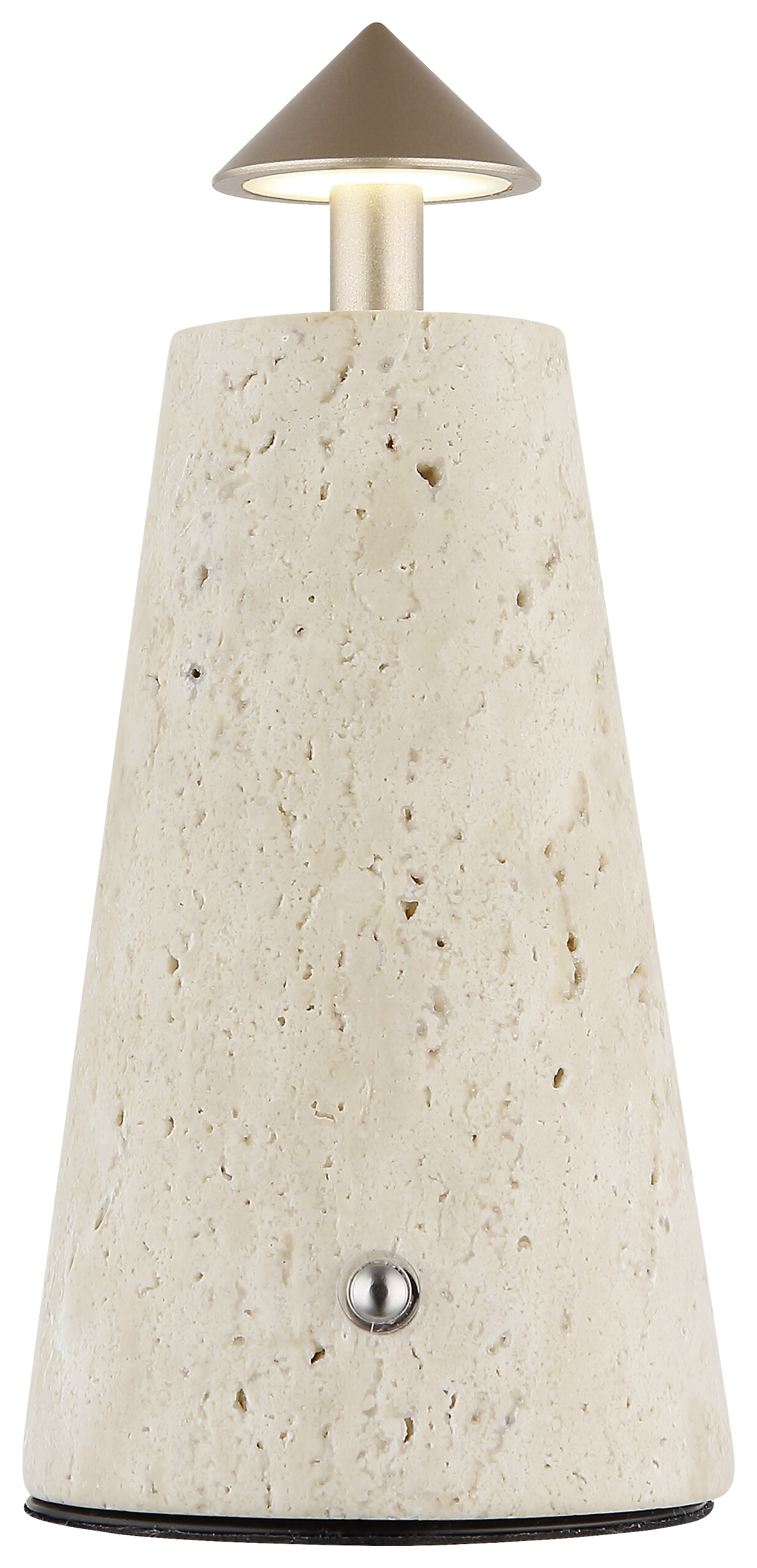 GLOBO LED-Tischleuchte Cappuccino grau schwarz Stein Metall Kunststoff H/D: ca. 19x9 cm 1 Brennstellen