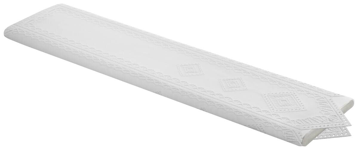 Scheibengardinen-Meterware Raute weiß H: ca. 45 cm