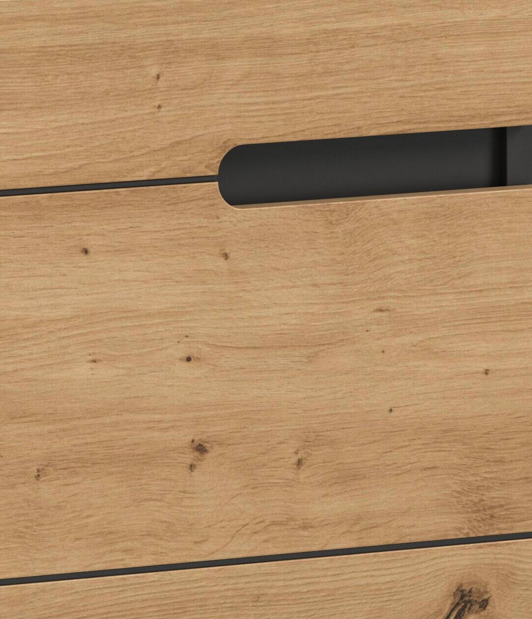 Badezimmer-Set Canu Basalt Eiche Artisan Nachbildung B/H/T: ca. 154x193x34 cm