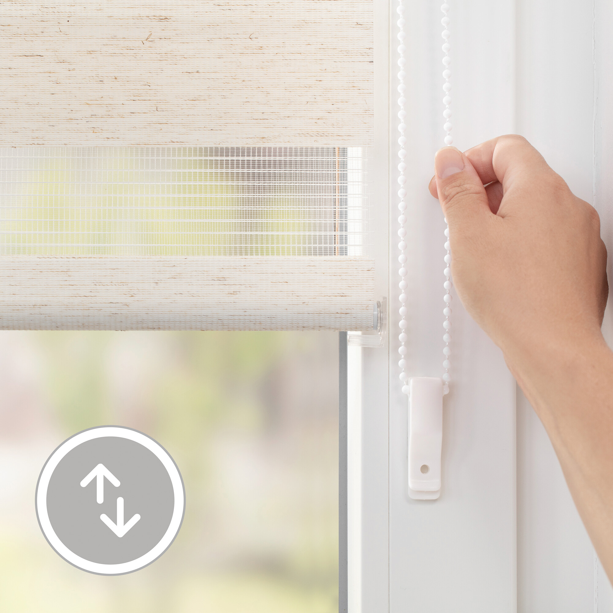 LICHTBLICK Doppelrollo Duo natur B/L: ca. 50x150 cm