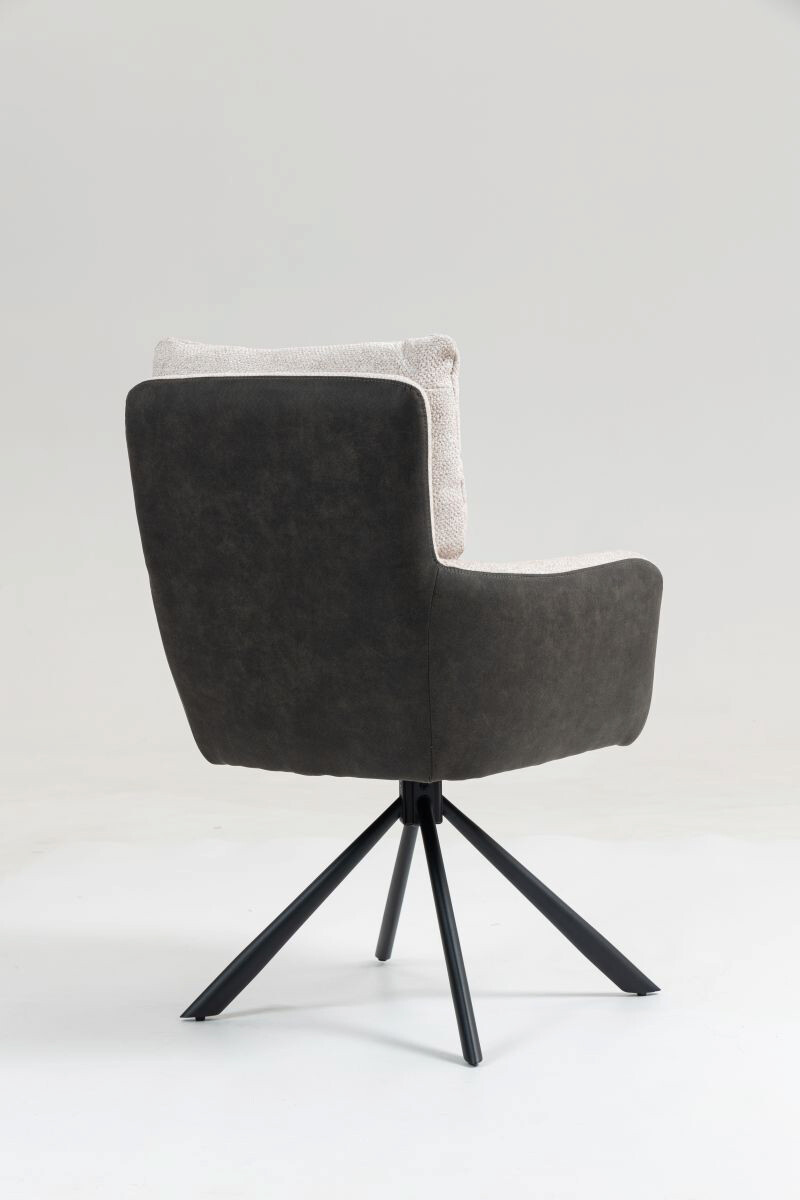 Drehstuhl Lecce beige Microfaser