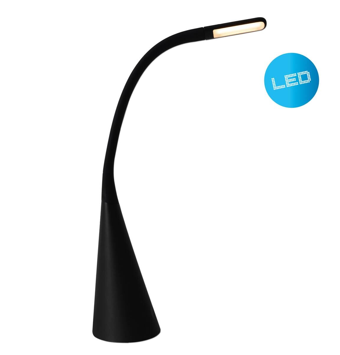 Näve Leuchten Tischleuchte 3127522 schwarz Kunststoff Metall B/H/T: ca. 11x65x11 cm null 1 Brennstellen