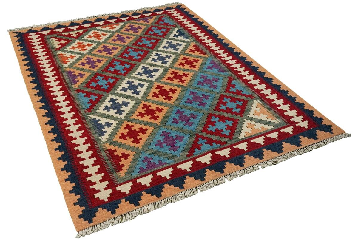 PersaTepp Teppich Kelim Gashgai grün B/H/L: ca. 104x1x150 cm