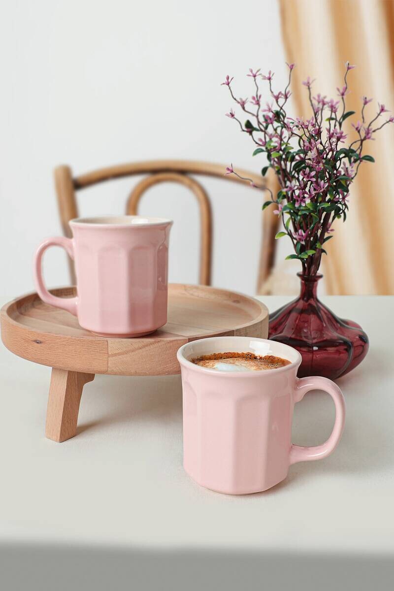 HermiaConcept Kaffeebecher 6-tlg. rosa Keramik 6 tlg.