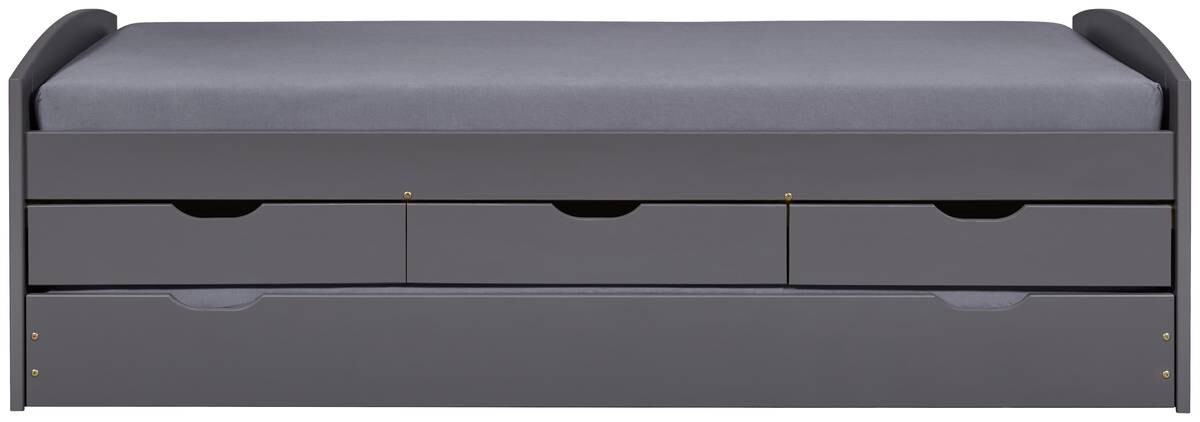 Funktionsbett Lena grau Liegefläche B/L: ca. 90x200 cm