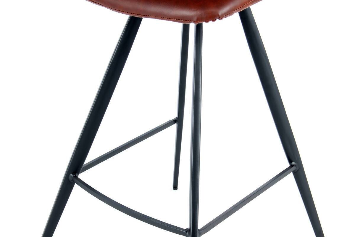 Barhocker Samantha 300 2er dunkelbraun Kunstleder B/H/T: ca. 47,5x102x56,5 cm