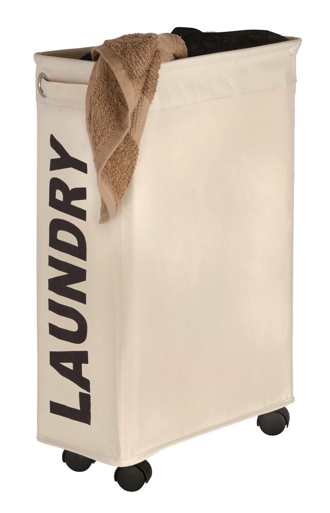 WENKO Wäschekorb beige braun Kunststoff