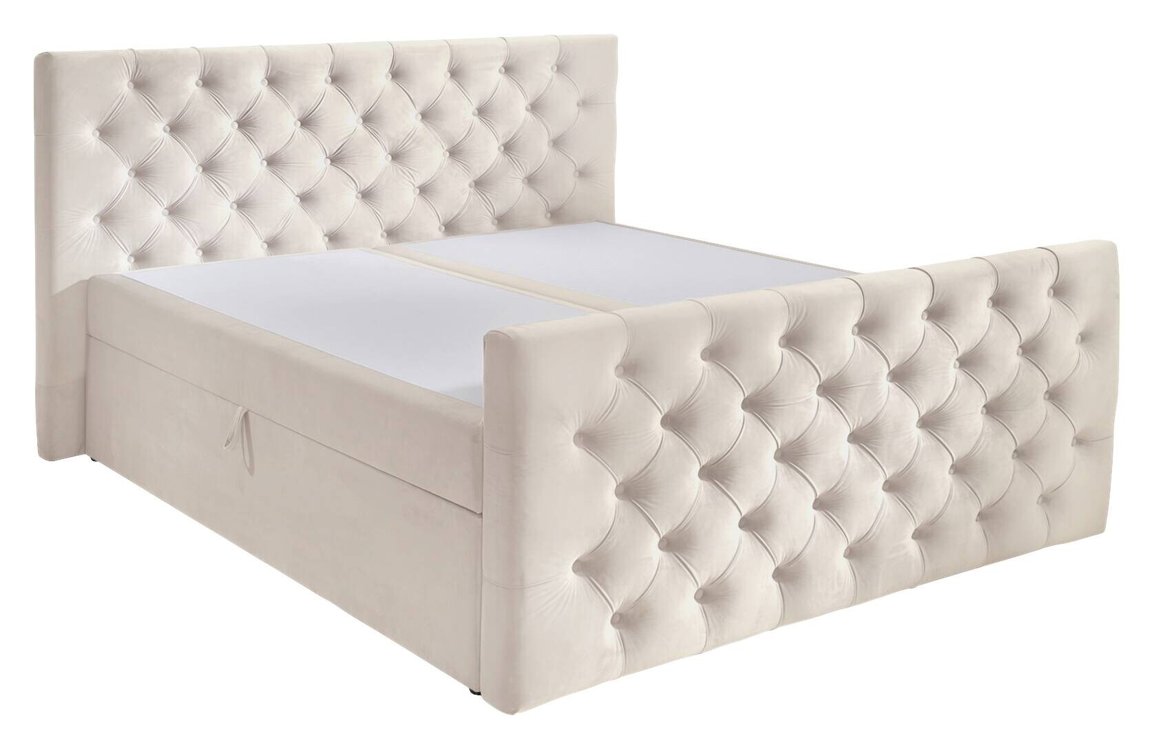 Boxbett Glow creme Liegefläche B/L: ca. 160x200 cm