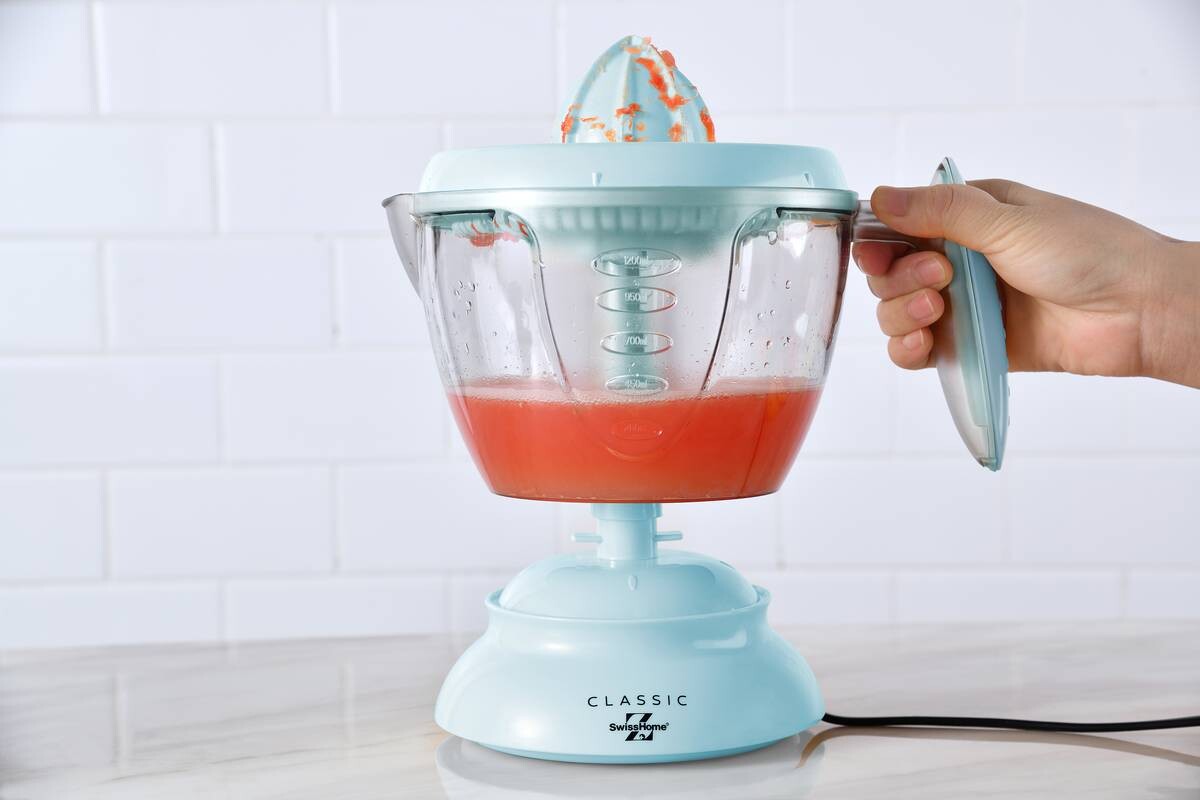 SWISS HOME Zitrusentsafter CLASSIC blau Kunststoff