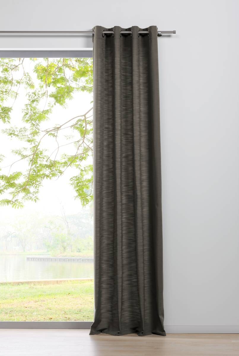 Ösenvorhang 2er Pack Balance taupe B/L: ca. 135x300 cm