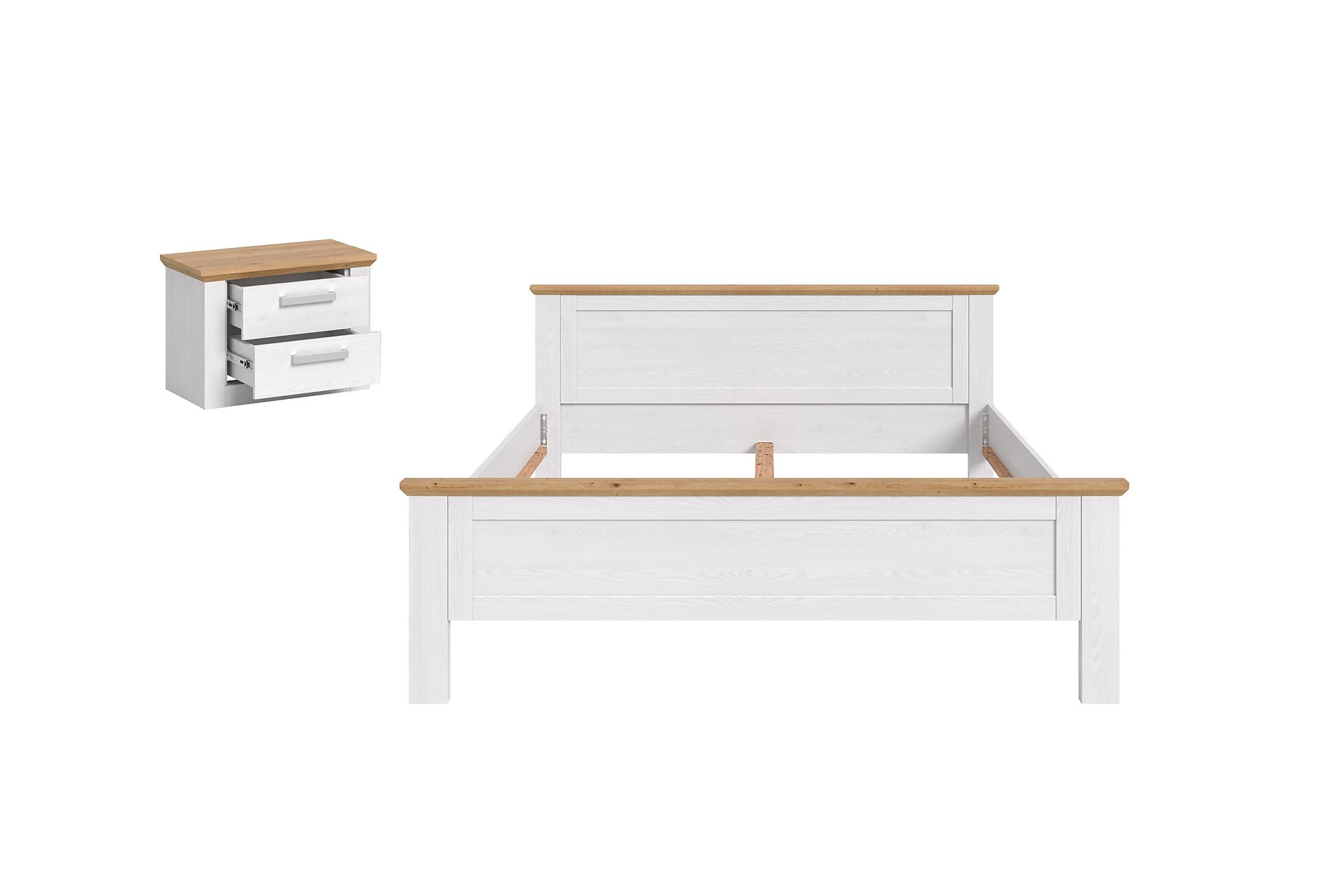 Bettanlage VERONA Sibiu Lärche Nachbildung Eiche Artisan Nachbildung