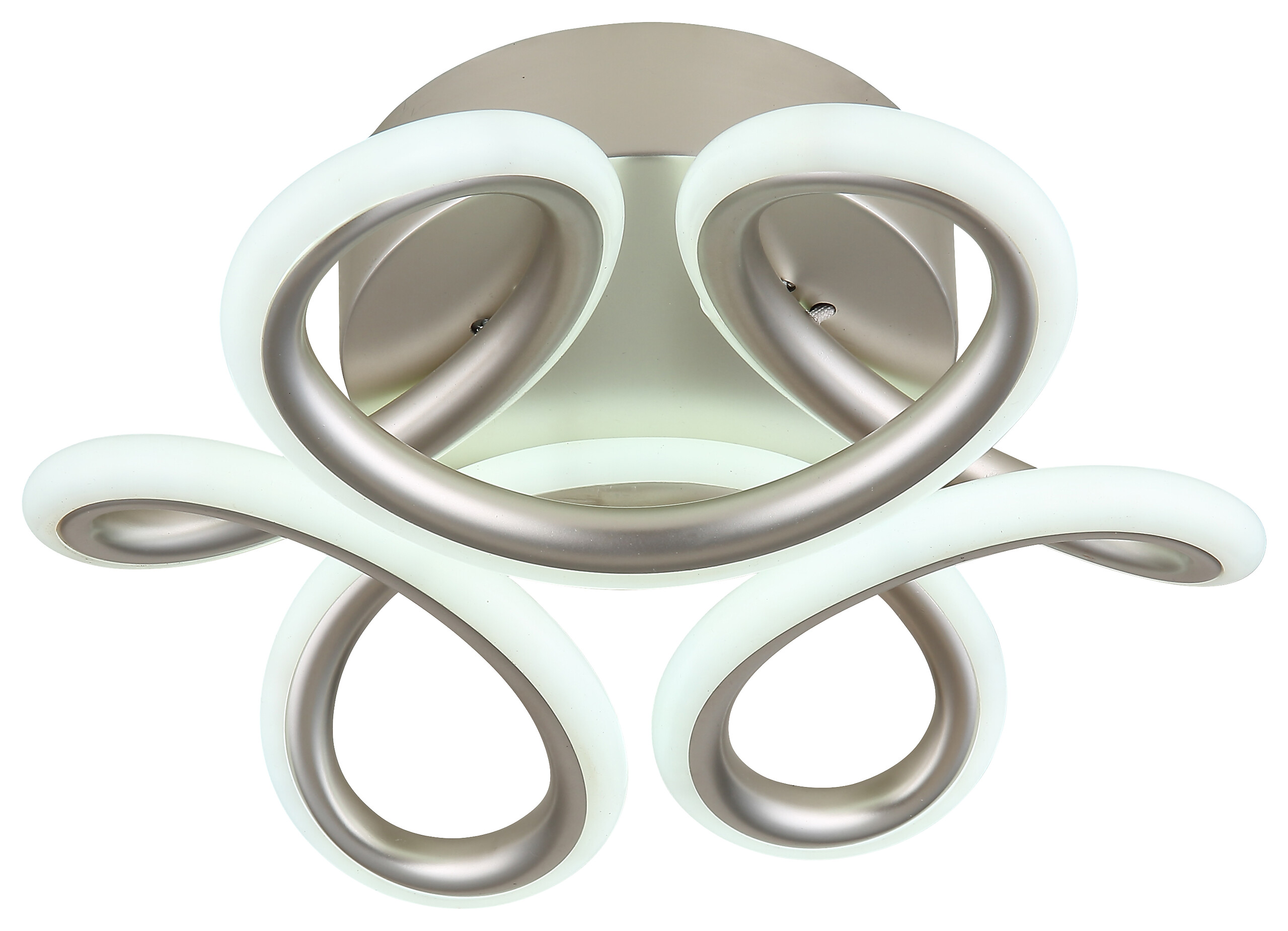 GLOBO Deckenleuchte silber Aluminium Metall H/D: ca. 10x26 cm 1 Brennstellen