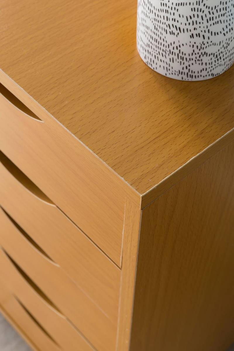 Rollcontainer braun Spanplatte B/H/T: ca. 33x64x38 cm