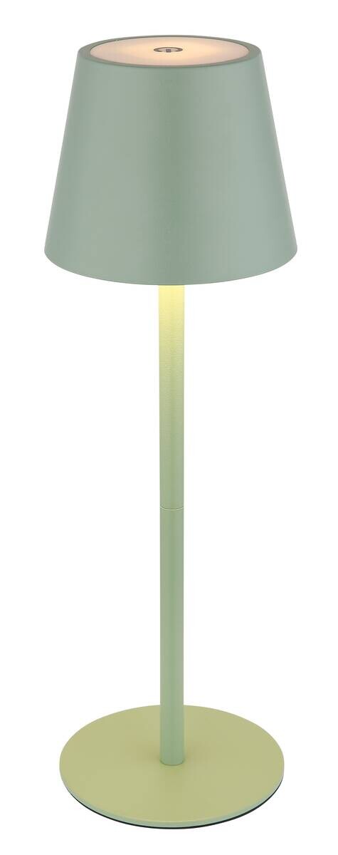 GLOBO LED-Tischleuchte Opal hellgrün Metall Kunststoff H/D: ca. 36x11,5 cm 1 Brennstellen