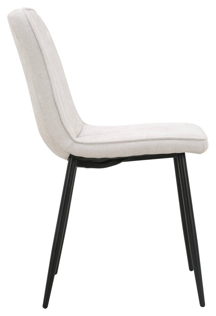 Stuhl KIM beige Webstoff B/T: ca. 45x87 cm