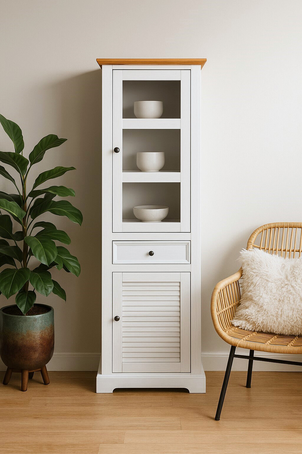 Vitrine Breda B/H/T: ca. 70x195x42 cm Vitrine Breda B/H/T: ca. 70x195x42 cm