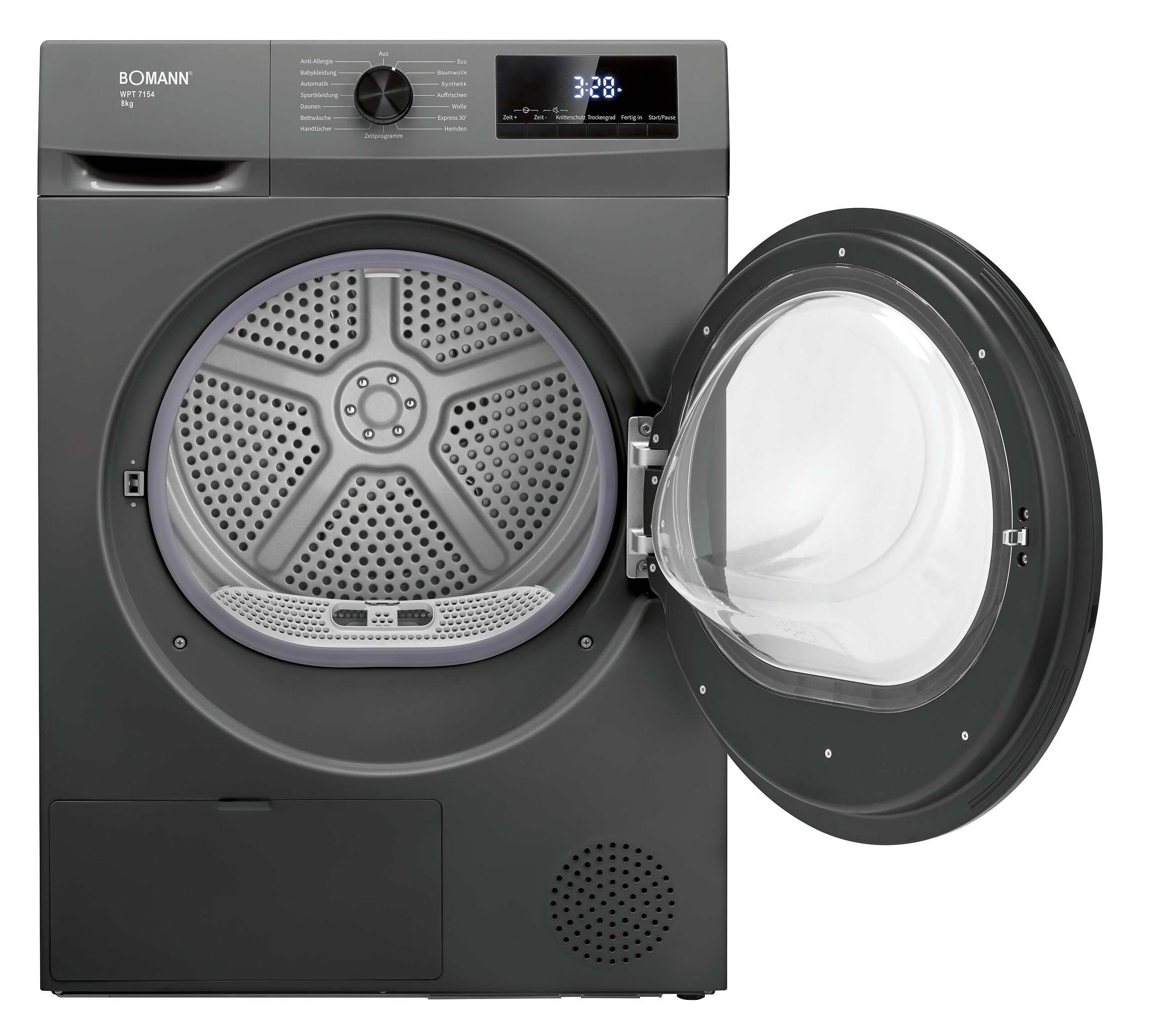Bomann Wärmepumpentrockner WPT 7154 titanfarbig B/H/T: ca. 59,5x84,5x58 cm ca. 8 kg