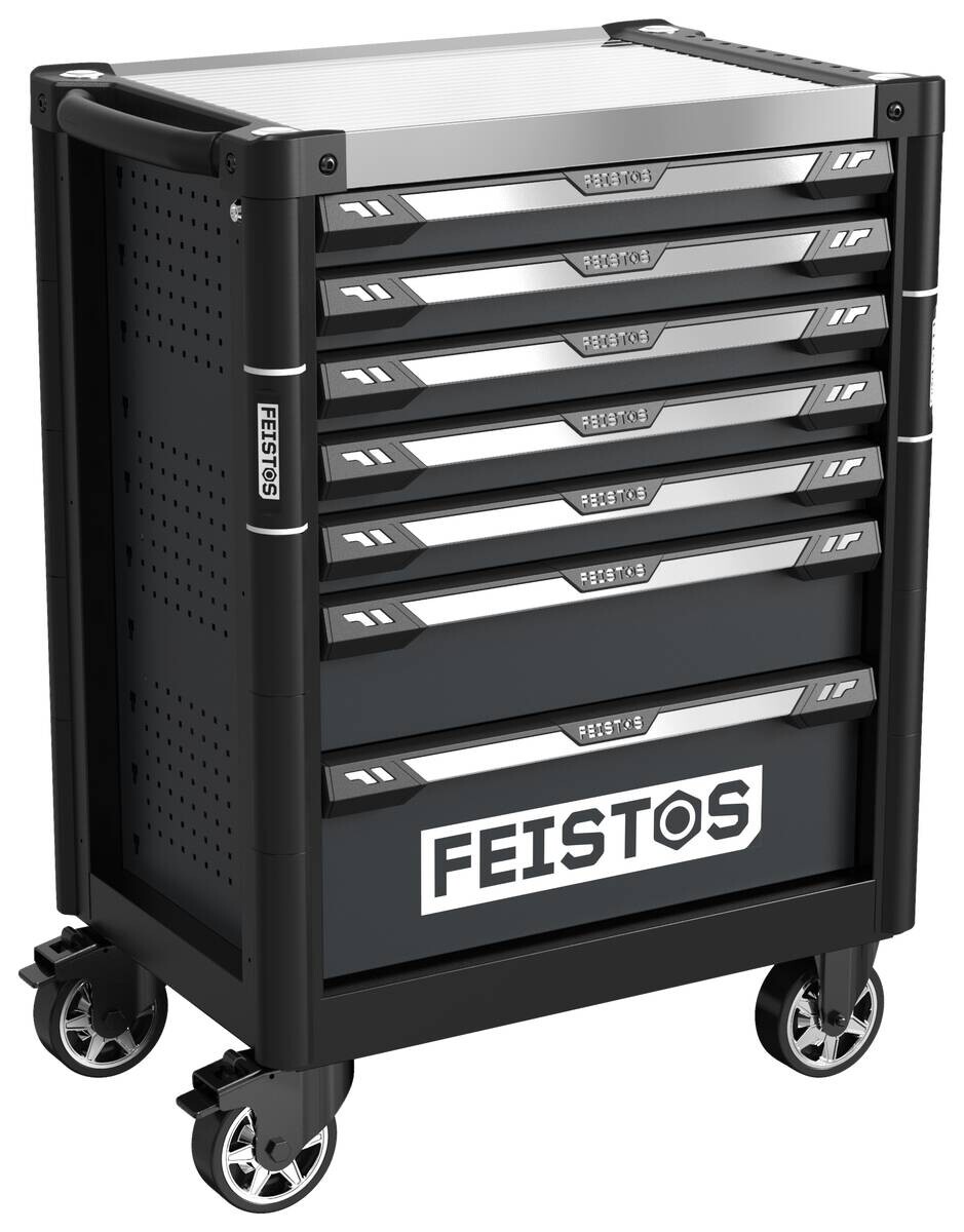 Werkstattwagen Mento schwarz B/H/L: ca. 73x98x48 cm