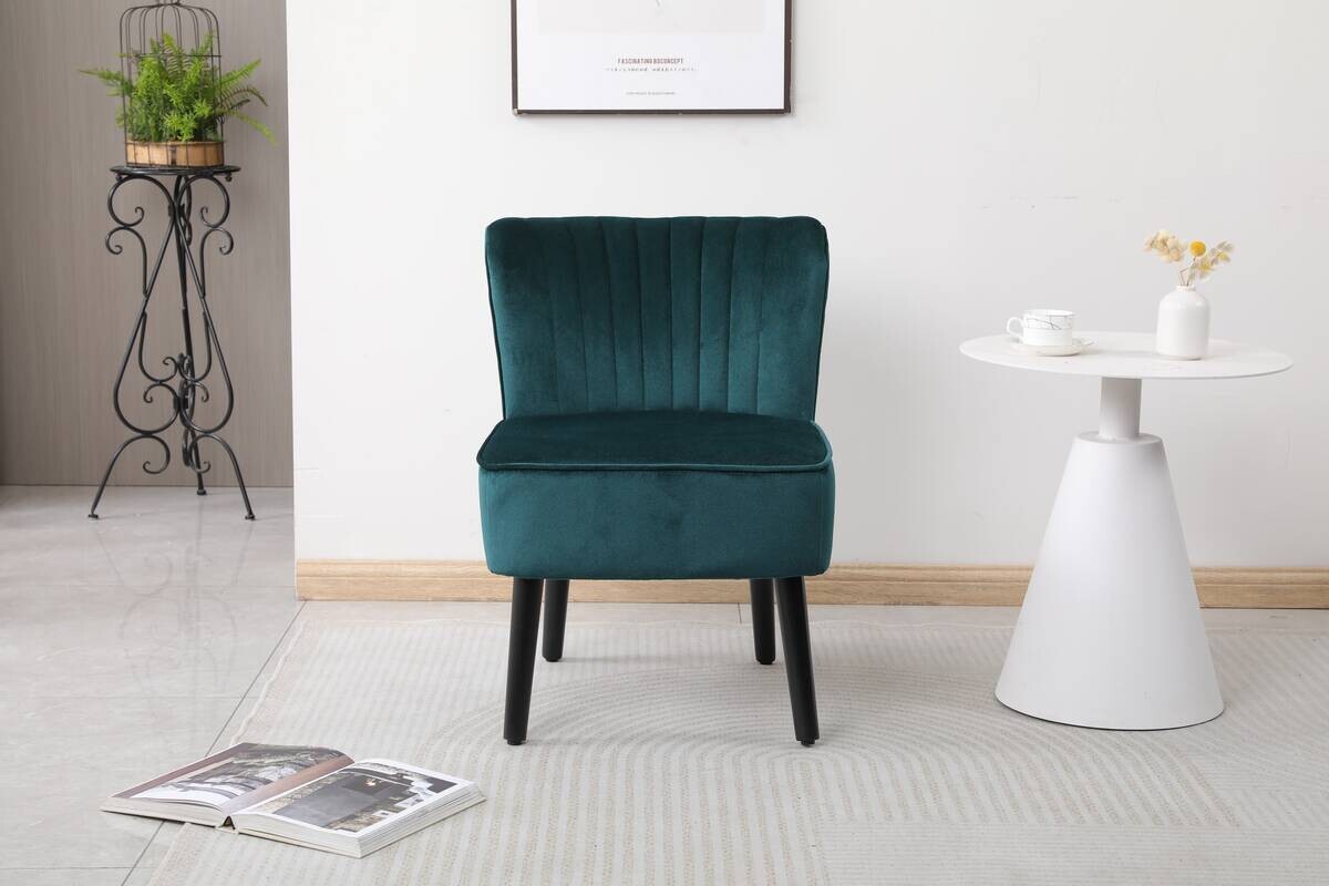 Sessel Emily grün Microfaser B/H/T: ca. 57x76x72 cm