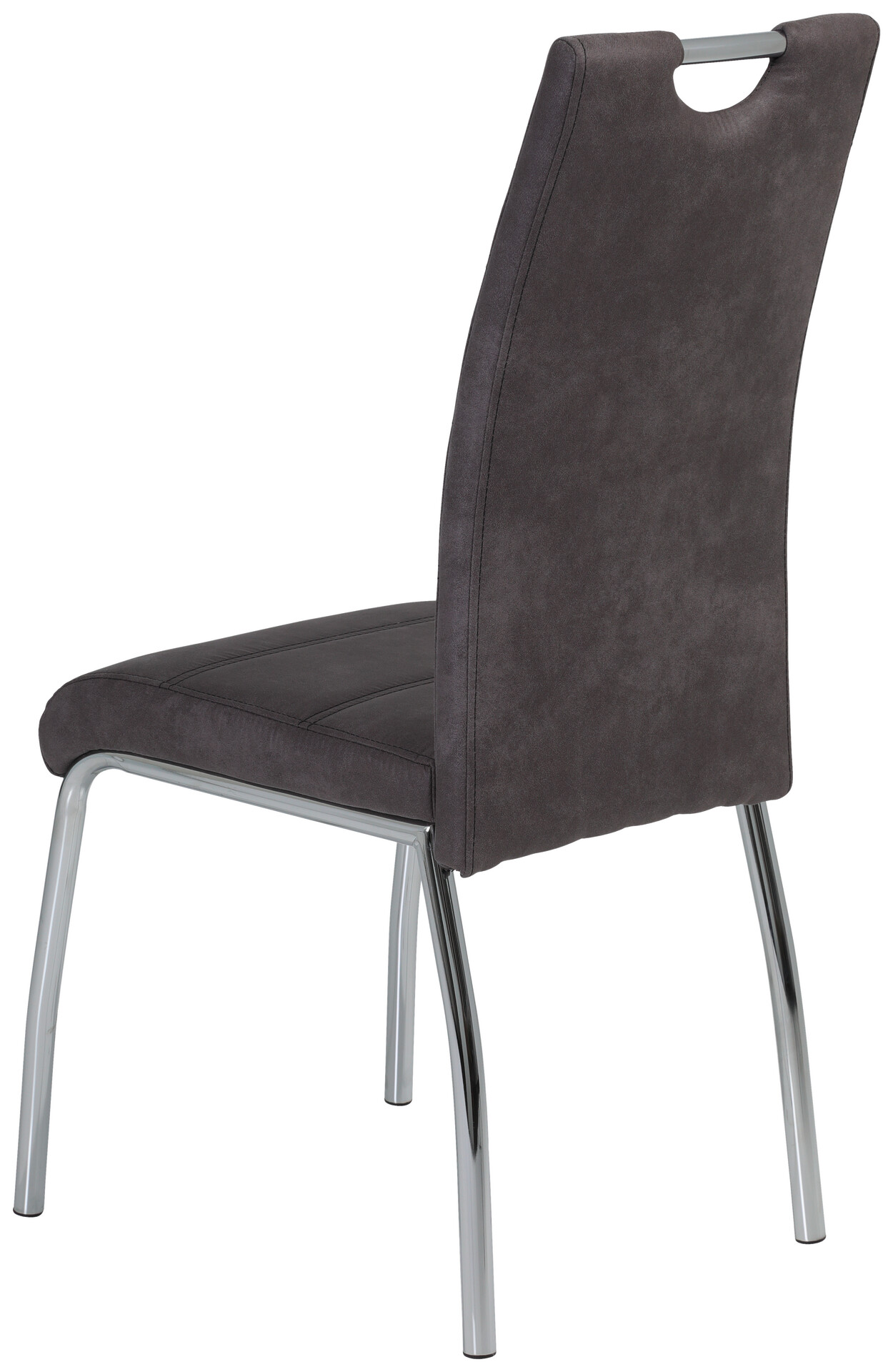 Stuhl Susi 4er Set anthrazit Vintage Microfaser B/H/T: ca. 44x98x61 cm