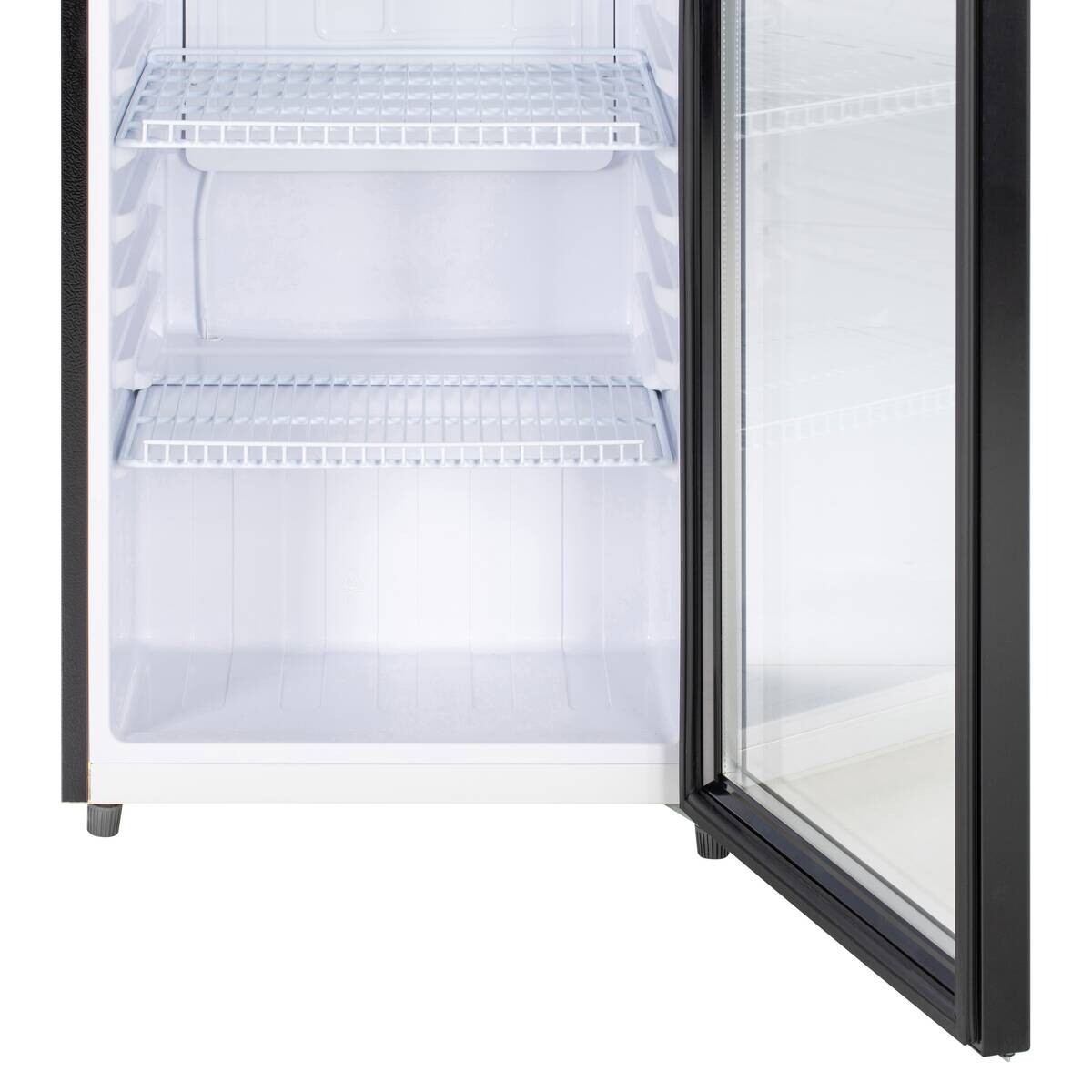 POCOline Glastürkühlschrank GTK144-235 DB schwarz B/H/T: ca. 54x144x55 cm