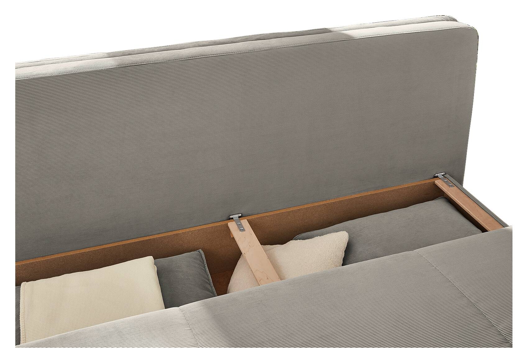 Dauerschlafsofa grau B/H/T: ca. 202x87x106 cm