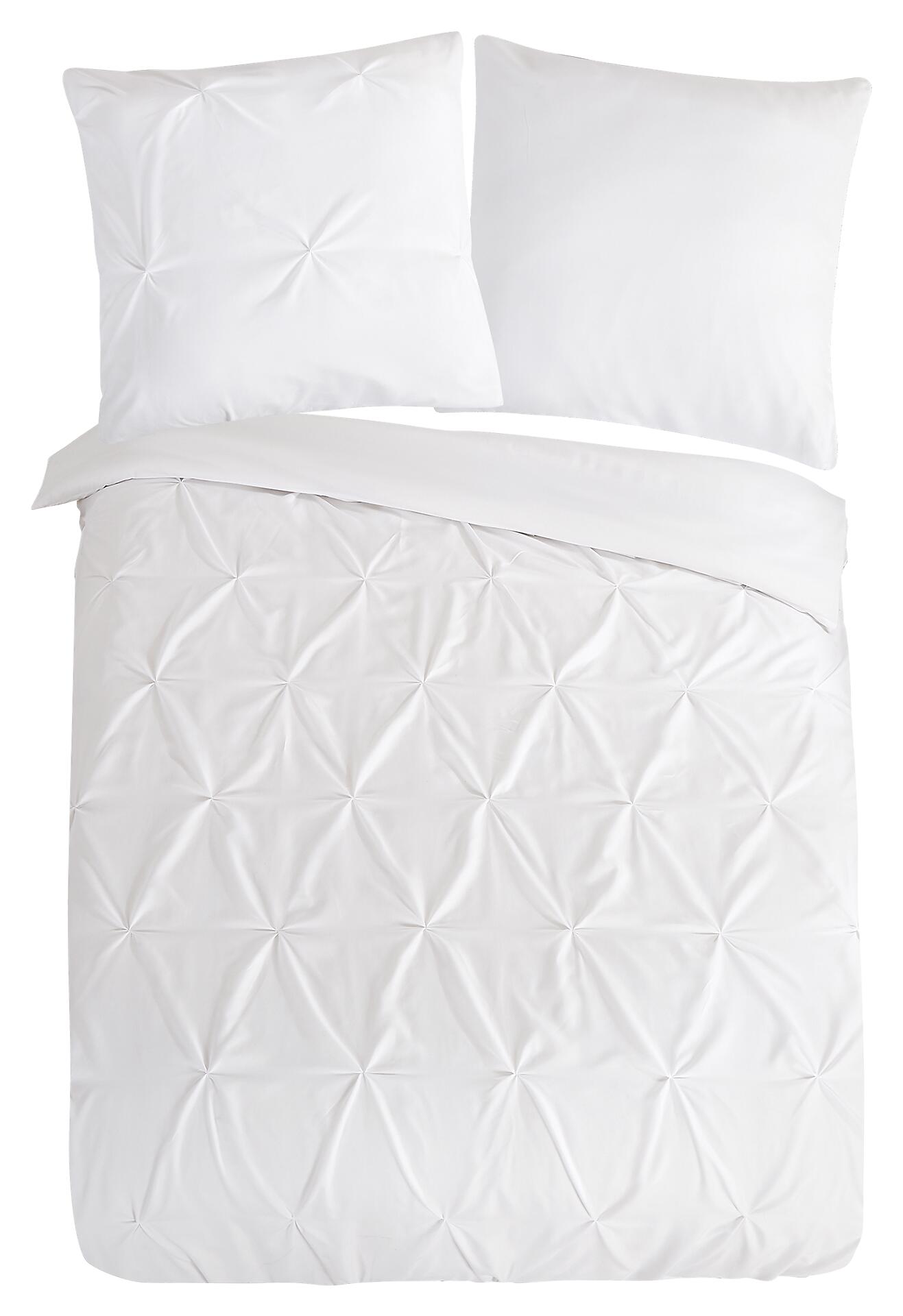 Bettwäsche Elegance weiß Polyester B/L: ca. 155x220 cm