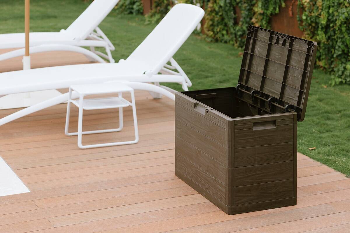 Toomax Aufbewahrungsbox Woodys braun Kunststoff B/H/L: ca. 52,7x44,5x77,5 cm