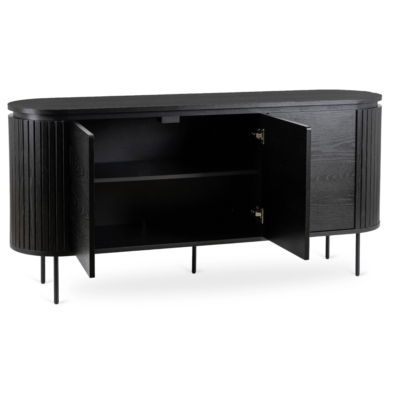 Kommode ALBERI schwarz B/H/T: ca. 160x76x40 cm