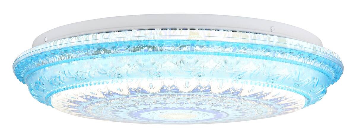 GLOBO LED-Deckenleuchte blau Metall Kunststoff H/D: ca. 8,5x39 cm