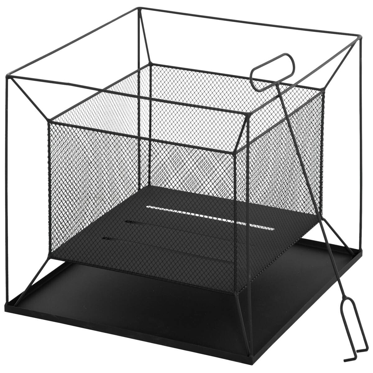 Outsunny Feuerschale schwarz Metall B/H/L: ca. 45x43x45 cm